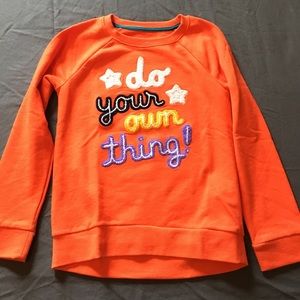 Do your own thing, adorable Orange kids sweatshirt